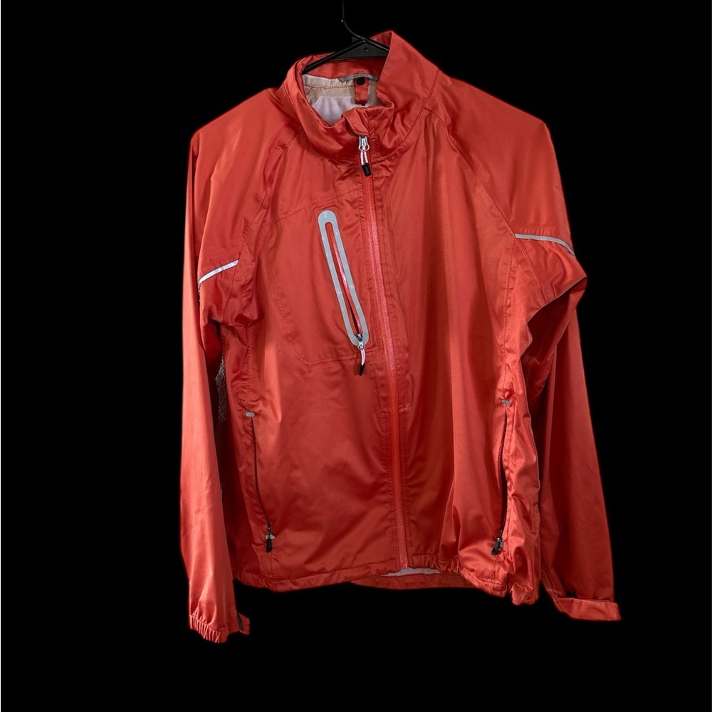 🌸Bold Orange wind breaker with Water-Resistant Finish